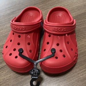 NEW red CROCS,  kids size 1